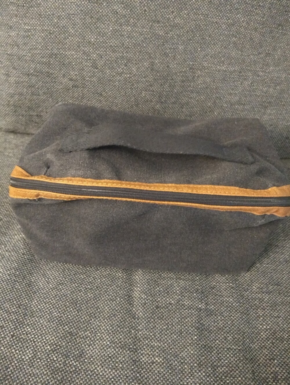 Thirty One Expanding Travel Case in Vintage Slate - Canvas Toiletry Bag